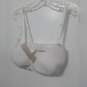 Gilligan & O'Malley Cotton Stretch Padded white Underwire Nursing Bra 40DD NEW